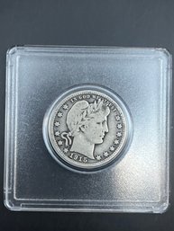 Beautiful 1915-D Barber Silver Quarter