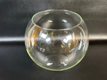 A Very Large Round Glass Terrarium