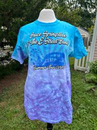 Genuine Bruce Springsteen & The E Street Band Summer Tour 2003 Tie Dye T Shirt  Never Worn Size M