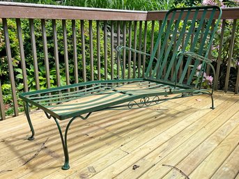 A Vintage Wrought Iron Lounge Chair, Possibly Woodard