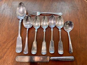 Lot Of Antique Rogers Bros Spoons (and A Knife) (9)