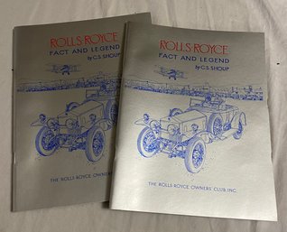 Two 1971 Rolls-royce Facts And Legend Booklets - The Rolls-royce Owners Club, Inc.