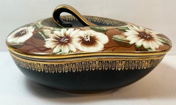 Unique Hand Painted Vegetable Dish Made In Portugal