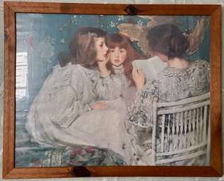 James Jebusa Shannon 'Jungle Tales' Framed Print