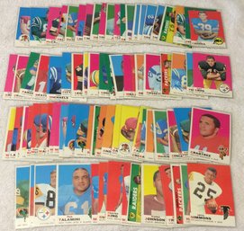 Large Lot Of 1969 Topps Football Cards With Stars