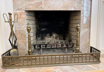 Brass Fireplace Grouping