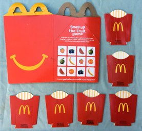 Old McDonald's 'snap Up The Fruit' Game Serving Bucket & French Fry Serving Containers