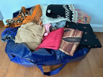 Giant Bag Of Unsorted Women's Clothing, Mostly Scarves