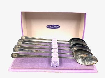 Set Of 6 Holmes & Edward Iced Tea Spoons By International Silver