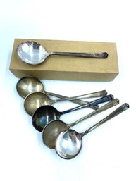 Set Of 6 Holmes & Edward Soup Spoons By International Silver