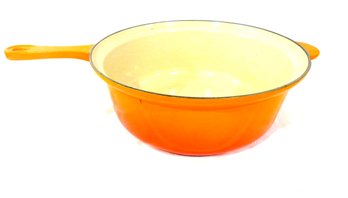 Le Creuset Cast Iron Orange Sauce Pan France