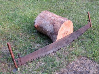 Antique 2 Man Cross Cut Logging Saw - Lot A