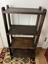 Vintage Wooden Four-Level Plant Stand