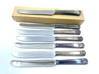 Set Of 7 Holmes & Edward Butter Knives By International Silver