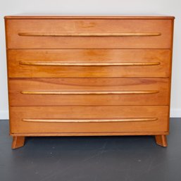 Heywood Wakefield Style 4 Drawer Low Boy Dresser