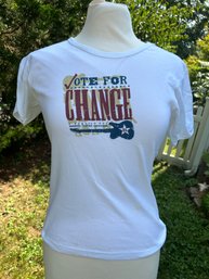 2004 Vote For Change Concert America Coming Together T-Shirt YOUTH Size XL Never Worn ( READ Description)