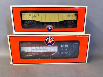 NIB Lionel Trains: Gondola & Coal Hopper, 6-27794 & 6-17159