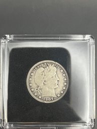 Beautiful 1907-O Barber Silver Quarter