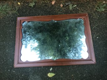 Vintage Wooden Framed Mirror