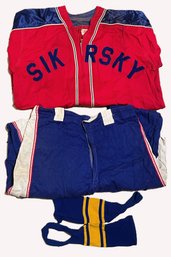 Vintage Sikorsky Baseball Uniform-Empire Shirt Size 42