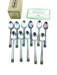 Set Of 11 Holmes & Edward Inlaid Coffee Spoons By International Silver