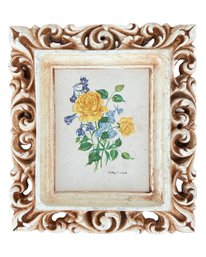 Vintage 1960s Mini Floral Ornate Frame