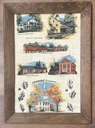 Cheshire Connecticut Framed Tapestry