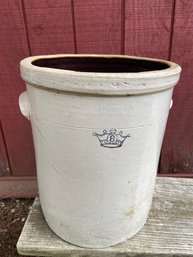 Vintage 8 Gallon Stoneware Crock 14x17