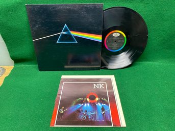 Pink Floyd. Dark Side Of The Moon On 1973 Harvest Records With Poster.