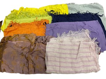 Collection Of 8 Scarves/wraps