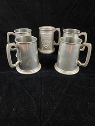 Pewter Mug Lot