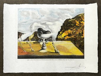 An Original Signed Etching, 'Invisible Afghan With The Apparition' By Salvador Dali, (1904-1989) 169 Of 225