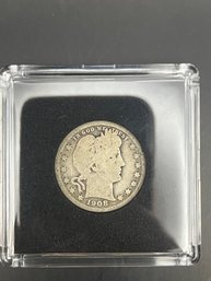 Beautiful 1908 Barber Silver Quarter