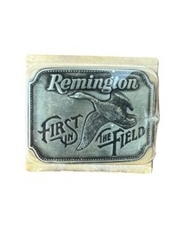 1980 Remington First In The Field Belt Buckle Made In U.S.A.