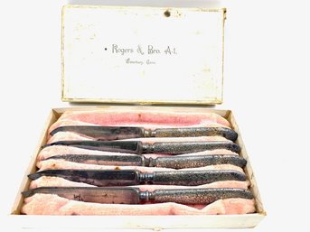 Rogers & Brother A.1. Set Of 5  Knives In Original Box