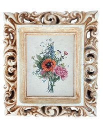 Vintage 1960s Mini Floral Ornate Frame