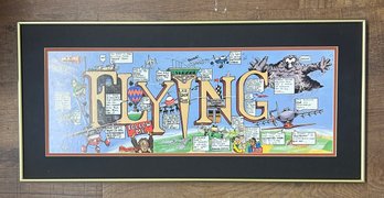 Framed Flying Airplane Print By Peter Prints
