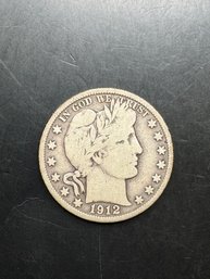 1912-D Silver Barber Half Dollar