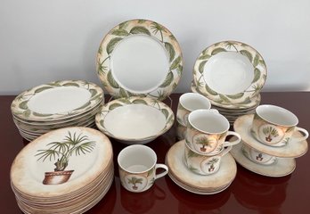 American Atelier Tropical Palm 5185 China Set - 37 Pieces  Discontinued
