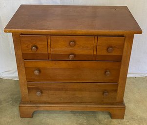 Small Three Drawer Solid Wood Chest