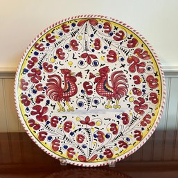 An Italian Ceramic 14' Hand Painted Round Platter