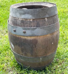 An Antique Oak Whiskey Barrel