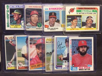 Topps 10 Card Lot From The 70s & 80s - Stars & Hall Of Famers #8 - K