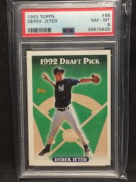 1993 Topps Derek Jeter Rookie PSA 8 - M