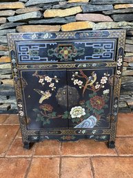 Chinese Vintage Black Lacquer Cabinet