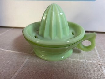 2 Piece McKee Jadeite Citrus Squeezer