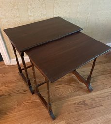 Set Of Two Wooden Nesting Tables