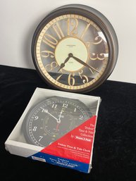 Pair Of Battery Operated Wall Clocks