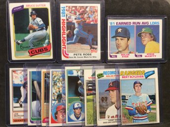 Topps 11 Card Lot From The 70s & 80s - Stars & Hall Of Famers - K