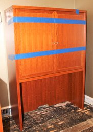 Desk Top Hutch Section With Wood Doors Lot - 4